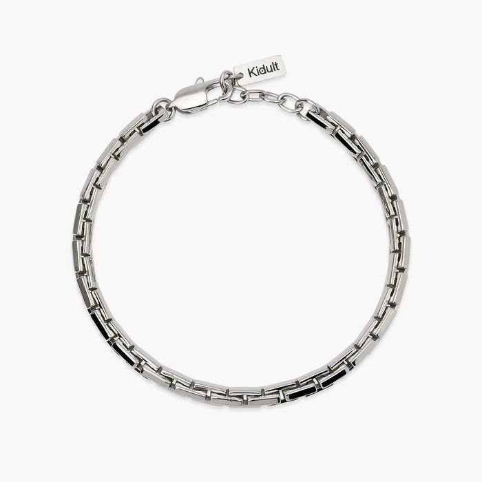 Bracciale in acciaio con catena cardano