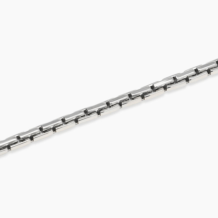 Bracciale in acciaio con catena cardano