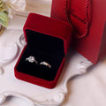 A radiant duo designed to symbolize love and commitment Celestial Promise Ring capture the sparkle of timeless romance. The brilliant center stone surrounded by delicate crystal accents creates a graceful design that feels both elegant and meaningful.