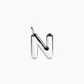 Ciondolo lettera "N"