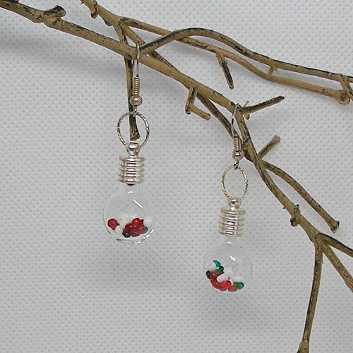Christmas Bottle Earrings