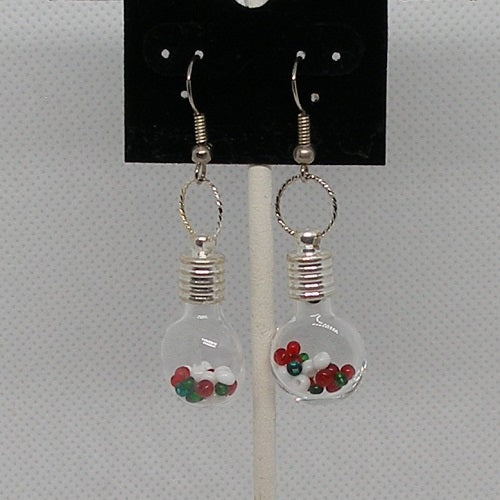 Christmas Bottle Earrings