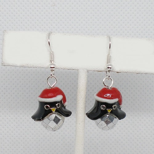 Christmas Penguin Earrings