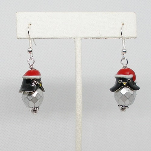 Christmas Penguin Earrings
