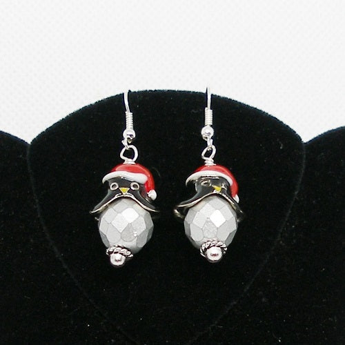 Christmas Penguin Earrings