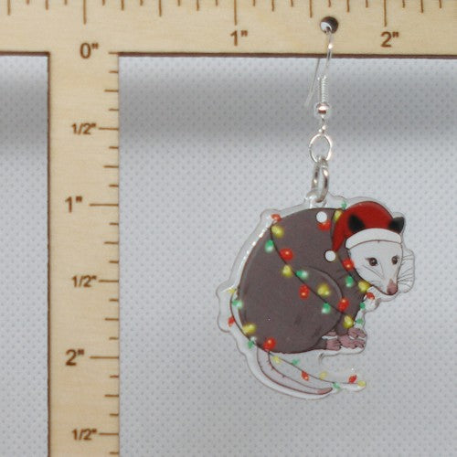 Christmas Possum Earrings