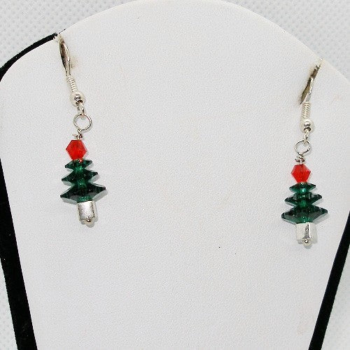 Christmas Tree Drop Earrings