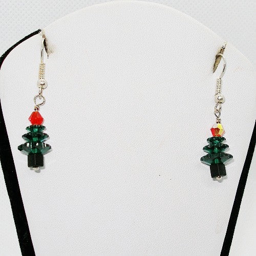 Christmas Tree Drop Earrings