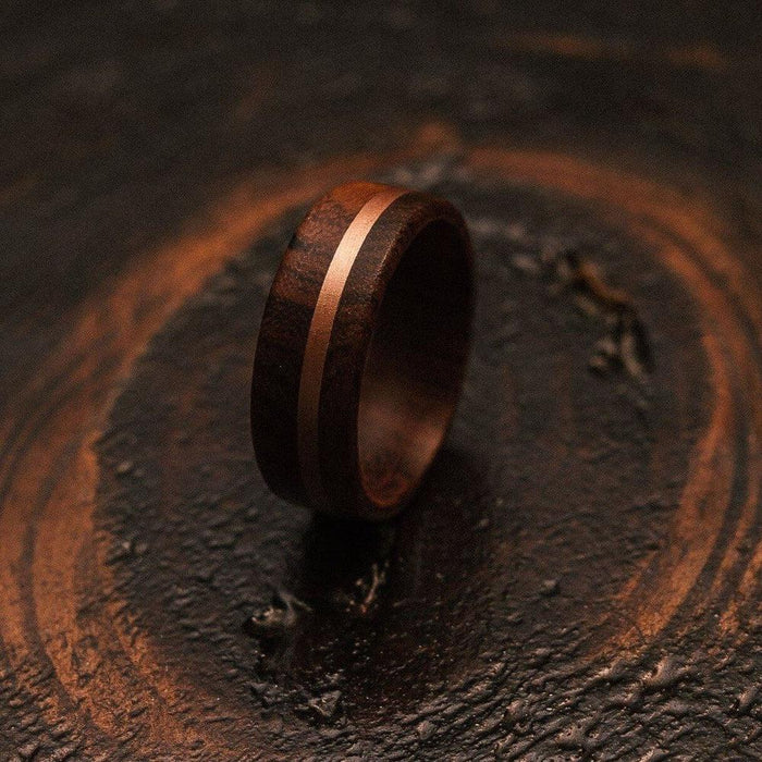 "Circe" Ironwood X Copper Ring-Rings By Lux