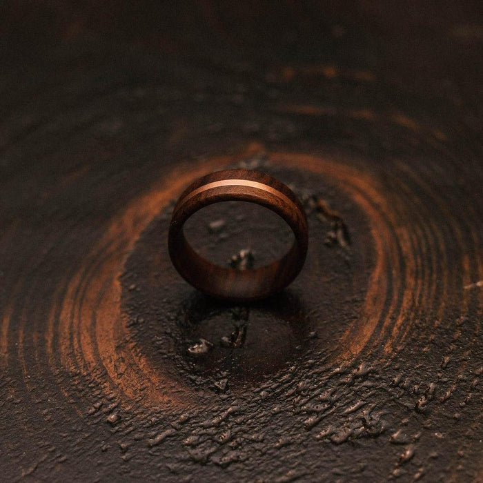 "Circe" Ironwood X Copper Ring-Rings By Lux