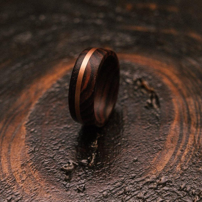 "Circe" Snakewood X Copper Ring-Rings By Lux