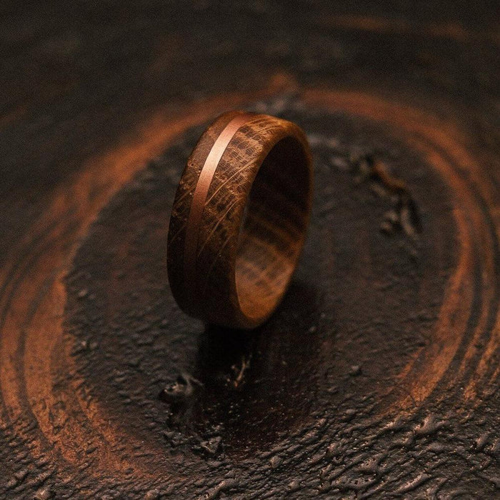 "Circe" Whiskey Barrel X Copper Ring-Rings By Lux