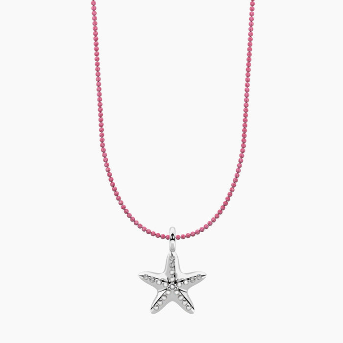Collana SEÑORITA rubino con ciondolo STARFISH
