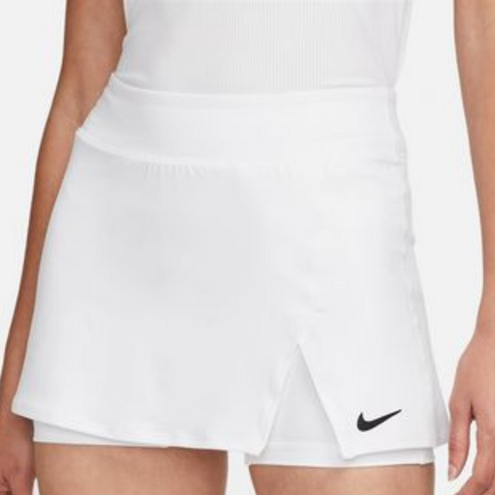 Nike Court Dri-FIT Victory White/Black Women's Flouncy Tennis Skirt