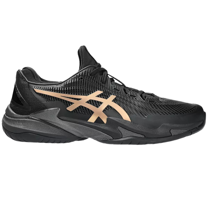 Asics Court FF 3 Novak Night Energy Hard Court Mens Tennis Shoes - Black/Prism Gold