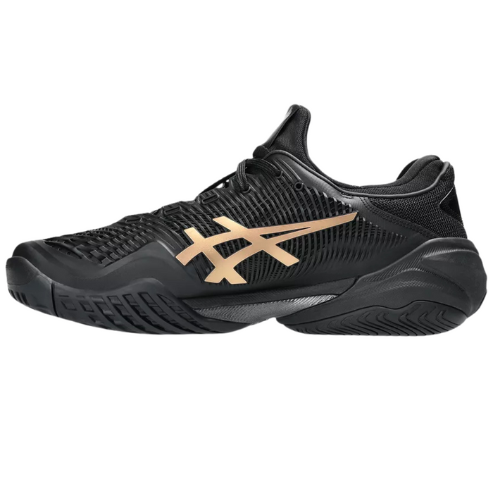 Asics Court FF 3 Novak Night Energy Hard Court Mens Tennis Shoes - Black/Prism Gold