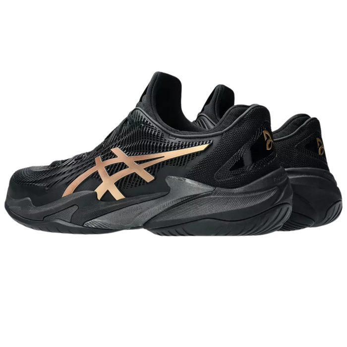 Asics Court FF 3 Novak Night Energy Hard Court Mens Tennis Shoes - Black/Prism Gold