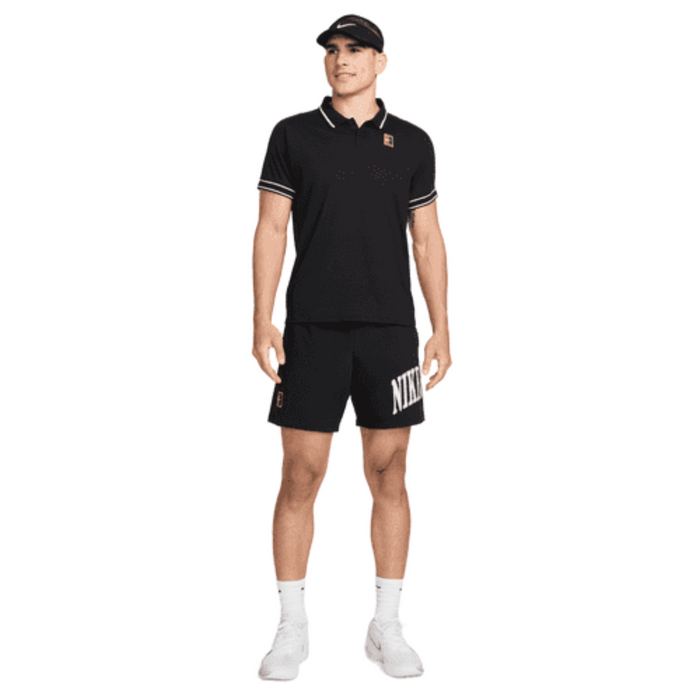 Nike Court Heritage Men’s Tennis Polo - Black/White