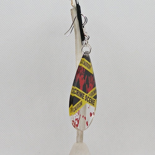 Crime Scene Dangle Earrings