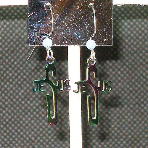 Cross Dangle Earrings
