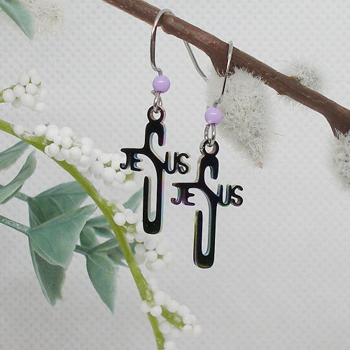 Cross Dangle Earrings