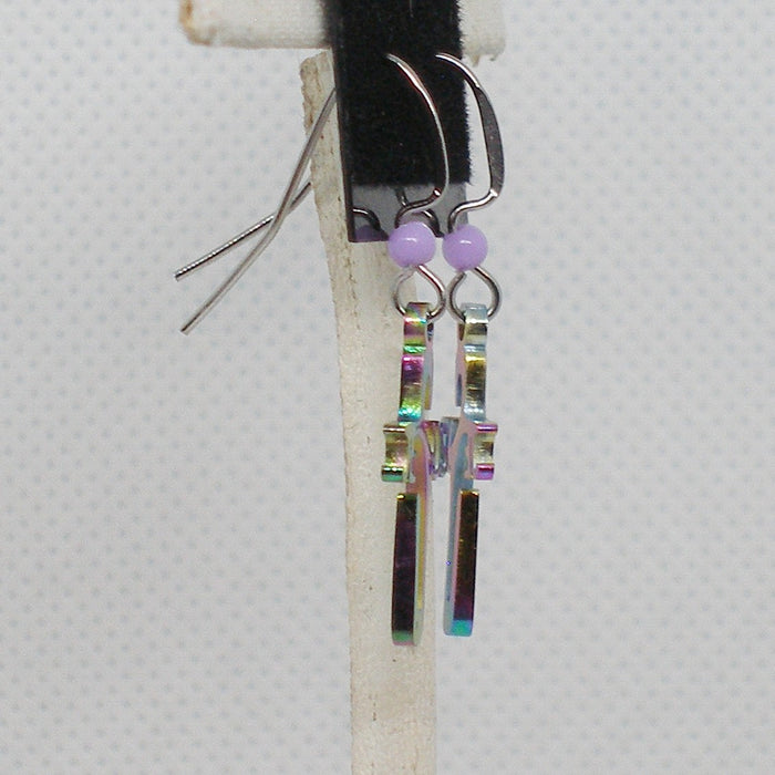 Cross Dangle Earrings