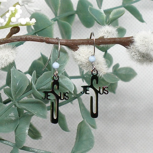 Cross Dangle Earrings