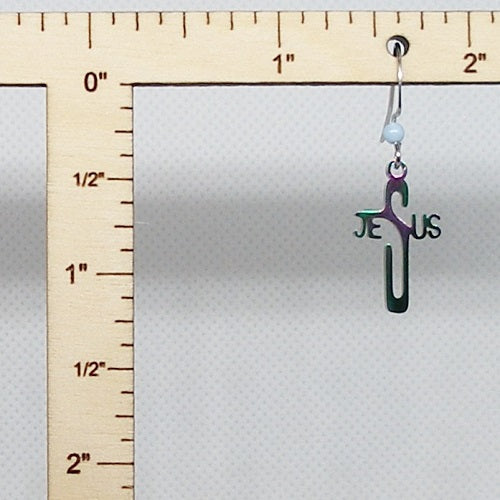 Cross Dangle Earrings