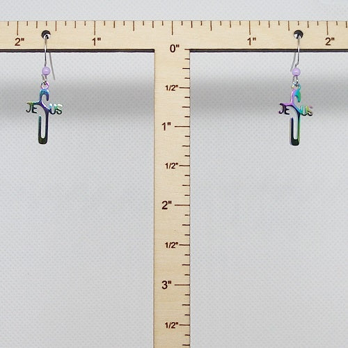 Cross Dangle Earrings