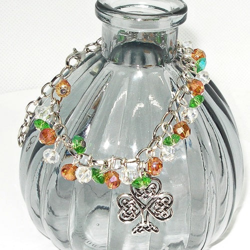 Crystal Celtic Charm Bracelet