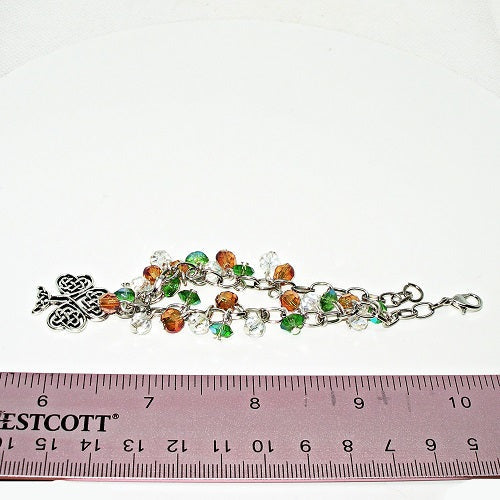 Crystal Celtic Charm Bracelet