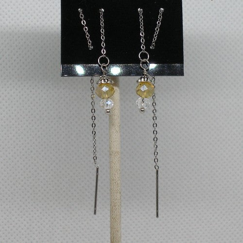 Crystal Threader Earrings