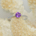 Dainty Amethyst Solitaire