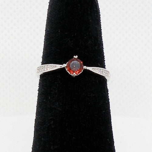 Dainty Garnet Ring