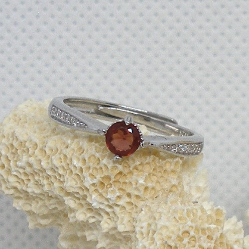 Dainty Garnet Ring