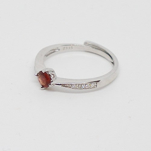 Dainty Garnet Ring