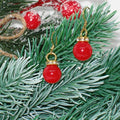 Dainty Red Ornament Earrings