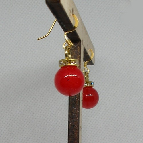 Dainty Red Ornament Earrings