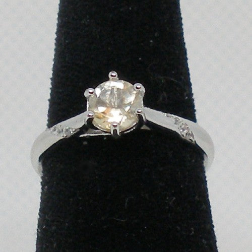Dainty Yellow Quartz Ring