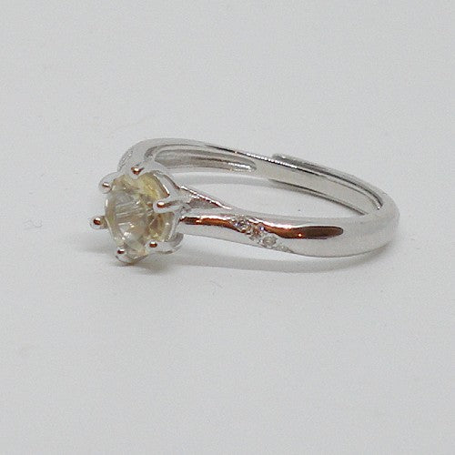 Dainty Yellow Quartz Ring