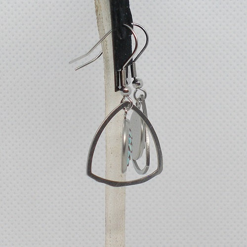 Dangly Mermaid Scale Earrings
