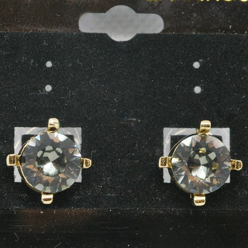 Dark Crystal Stud Earrings