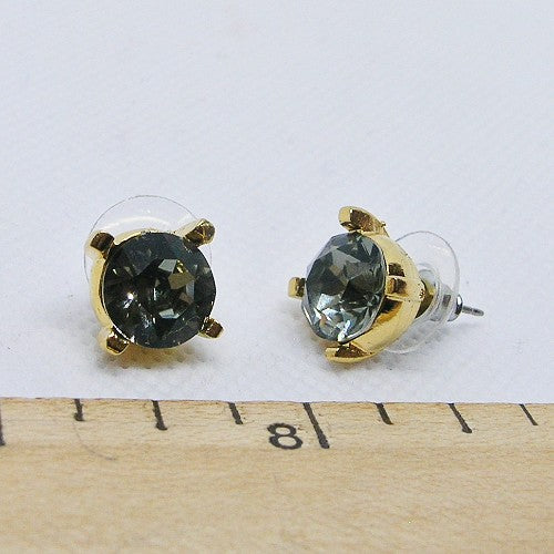 Dark Crystal Stud Earrings
