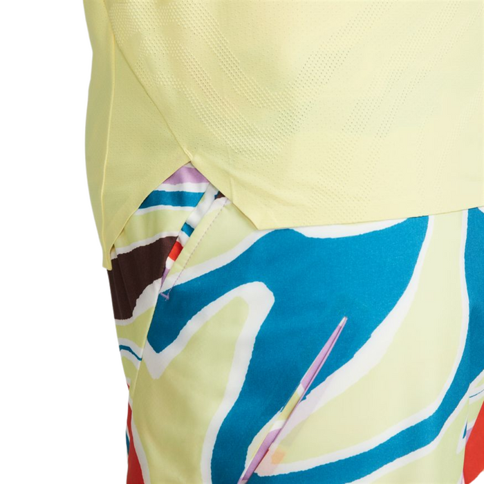 Nike Dri-fIT ADV Slam Men Tennis Polo - Lemon Chiffon/Black