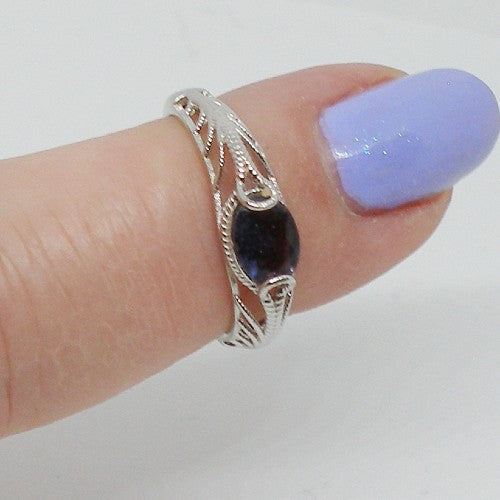 East West Iolite Ring