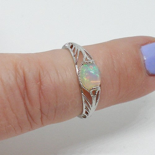 East West Opal Ring