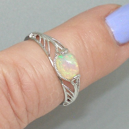 East West Opal Ring