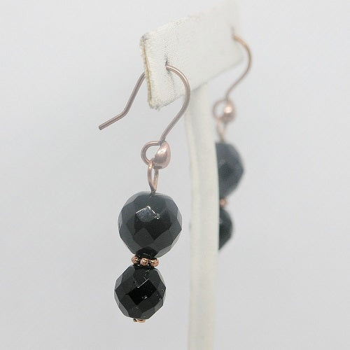 Faceted Black Glass Set