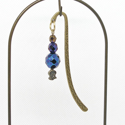 Faceted Glass Beaded Bookmark