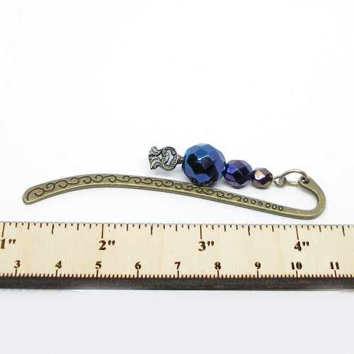 Faceted Glass Beaded Bookmark